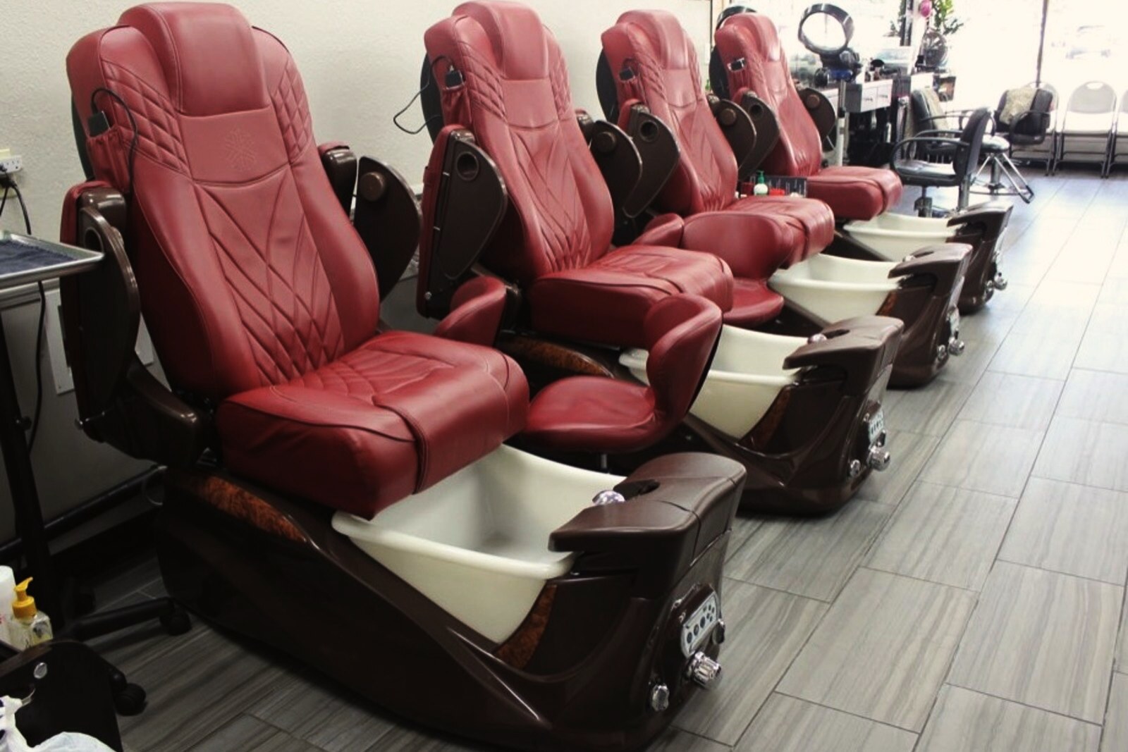 Pedicure spa chairs at Kristin's Hair Design
